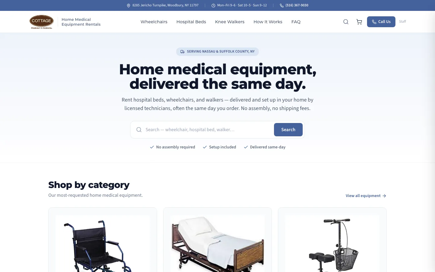 Cottage Surgical website